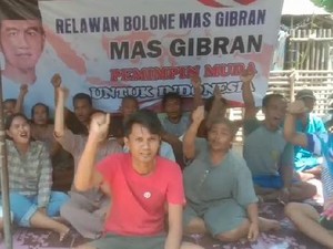 Relawan Bolone Mas Gibran Deklarasi Dukungan Jelang Putusan MK