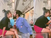 Bucin Banget! Wanita Ini Tuangkan Minuman dari Mulut untuk Kekasihnya di Kereta
