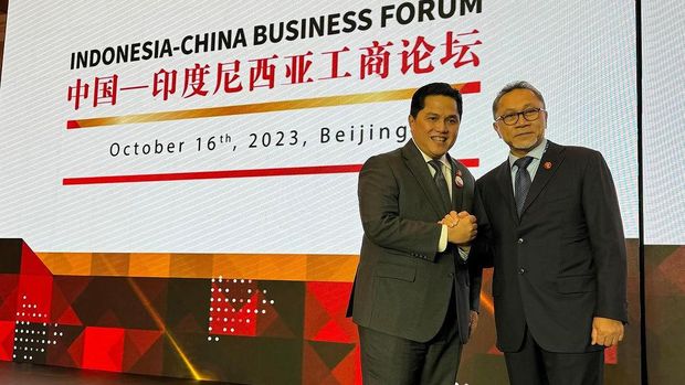 Erick Thohir Menko Marves Ad Interim, juga sebagai Menteri BUMN, dalam mendampingi Kunjungan Kerja Presiden RI Joko Widodo ke Beijing, China pada 16-18 Oktober 2023. (Instagram @erickthohir)