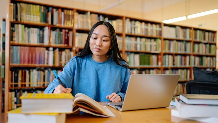 Ilustrasi Hari Perpustakaan Internasional.