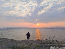 Nostalgia Kampung Lawas Saat Waduk Gajah Mungkur Surut, Serasa di Pantai