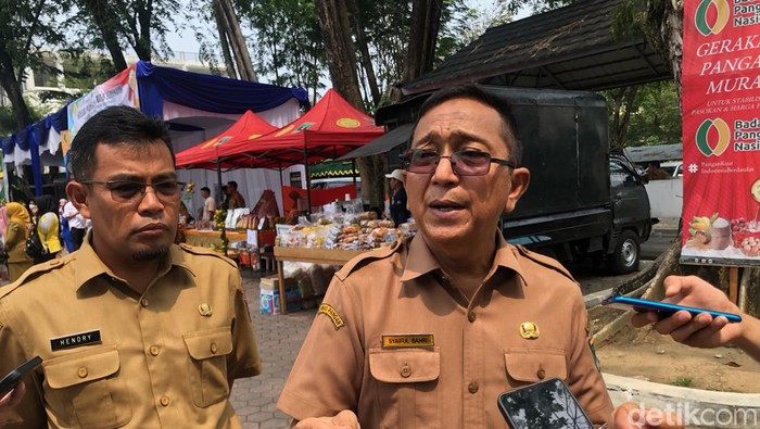 Keterangan foto: Kepala Dinas Pangan Sumbar, Syaiful Bahri. (M. Afdal Afrianto/detikSumut)