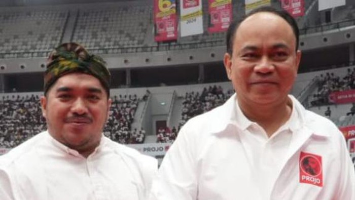 Ketua Relawan Desa Indonesia Maju (RDIM), Fikri El-Aziz dan Ketua Umum Projo, Budi Arie (dok.ist)