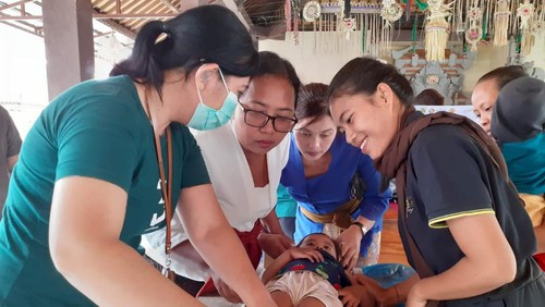 Penanganan stunting di Gianyar, Senin (16/10/2023). (Foto: Dok. Dinkes Gianyar)