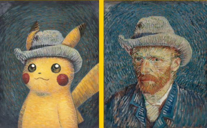 Pikachu di  Van Gogh Museum