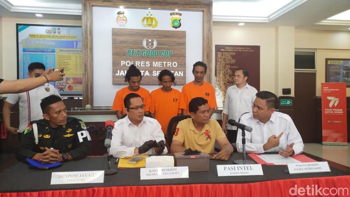 Polres Meetro Jakarta Selatan menangkap pelaku pengeroyokan anggota Babinsa TNI