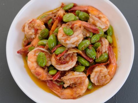 Resep Tumis Udang Pete Bumbu Tauco Pedas