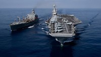 Kapal induk terbesar di dunia tersebut dikerahkan Armada Keenam AS untuk membela kepentingan AS, sekutu, dan mitra di wilayah Israel.  