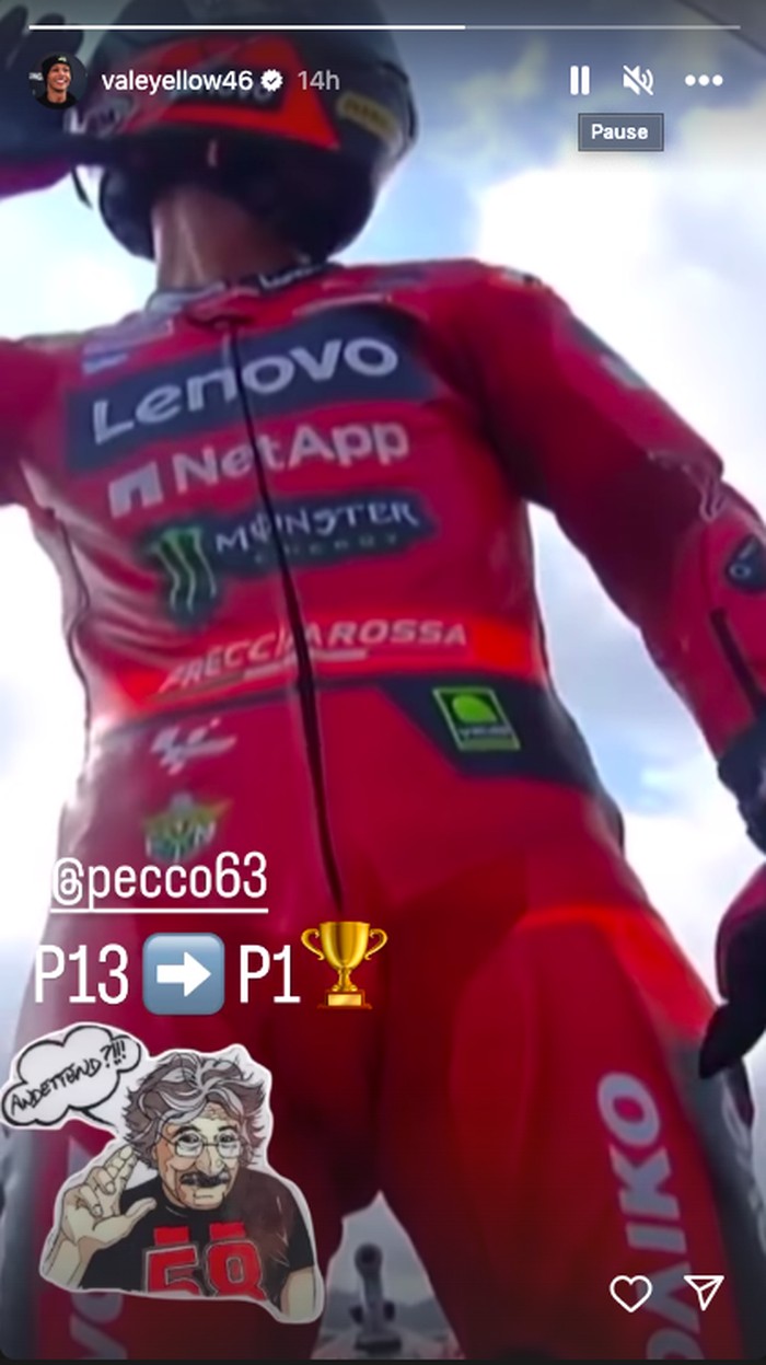 Unggahan Valentino Rossi