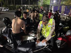 69 Motor Diamankan Saat Razia Balap Liar di Nganjuk
