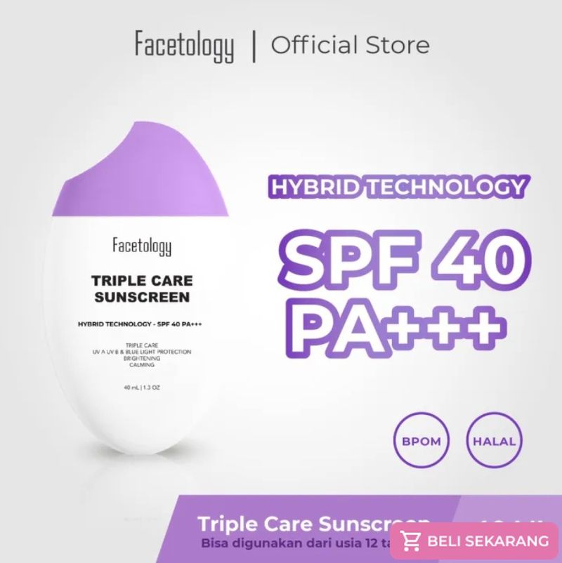 Facetology Triple Care Sunscreen