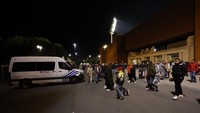 Dua warga negara Swedia ditembak mati di Brussels saat pertandingan sepak bola antara tim nasional Belgia dan Swedia dijadwalkan berlangsung pada Senin (16/10) malam waktu setempat. AP/Geert Vanden Wijngaert  