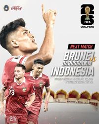 Live Streaming Brunei Vs Indonesia Leg 2 Kualifikasi Piala Dunia 2026