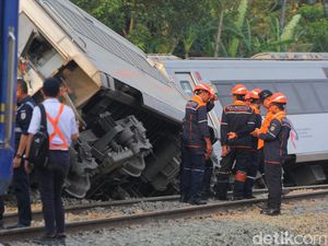 Kecelakaan KA Argo Semeru Vs Argo Wilis di Sentolo, Polisi: 31 Orang Luka