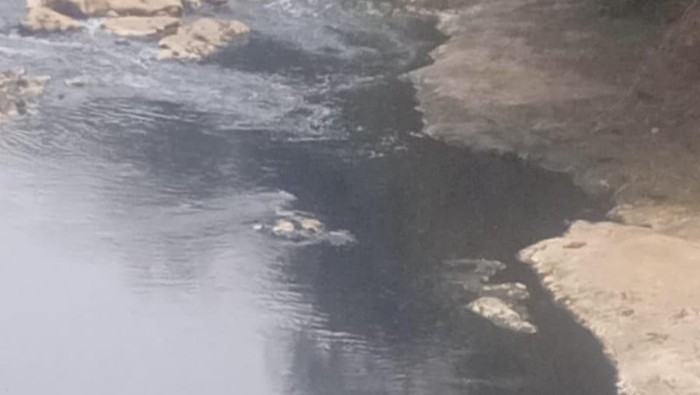 Kondisi terkini Sungai Cileungsi, Selasa (17/10/2023).