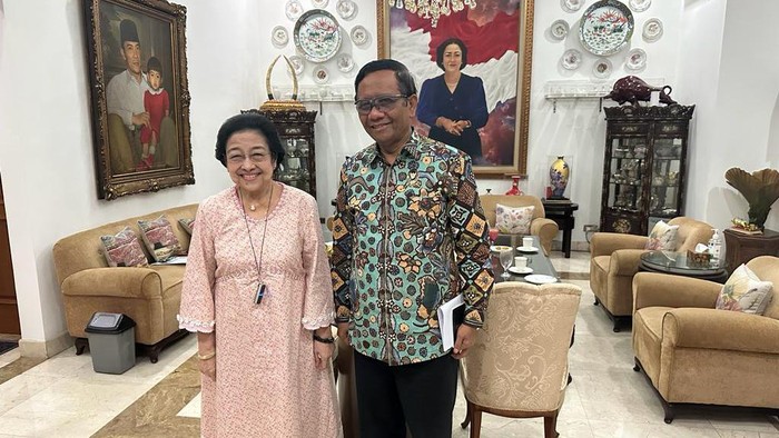 Megawati bertemu dengan Mahfud di kediamannya di Jl Teuku Umar (dok istimewa)