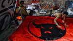 Mengintip Kesibukan Usaha Sablon dan Atribut Parpol Jelang Pemilu 2024