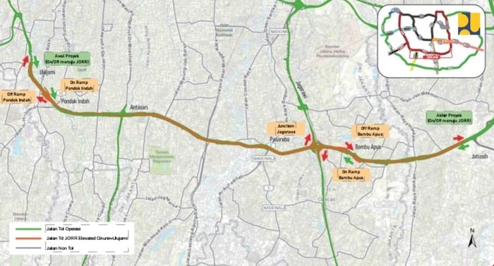 Pembangunan Jalan Tol JORR Elevated Cikunir-Ulujami Dimulai Tahun 2024