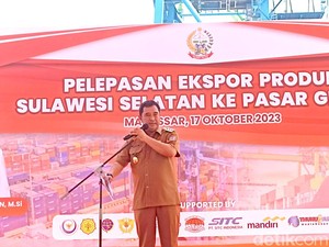 Bahtiar Lepas Ekspor Komoditas Unggulan Sulsel Rp 1,46 T, Ada Kopi-Mie Instan