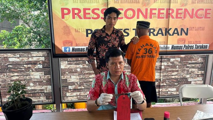 Polisi menangkap pelaku penikaman di Tarakan, Kaltara.