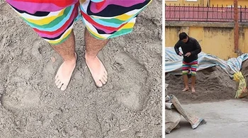 Nah ini tanpa perlu Photoshop untuk pamer sedang berada di pantai. Foto: Brightside