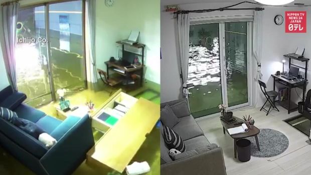 Rumah mengapung/via NTV News 24 Japan