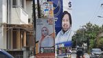 Potret Semrawutnya Baliho Caleg-Capres di Berbagai Sisi Kota Makassar