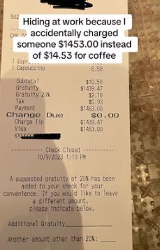Salah Masukkan Angka, Barista Tagih Kopi Pelanggan Rp 22,8 Juta