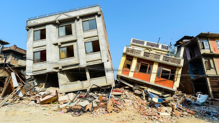 Ilustrasi gempa bumi