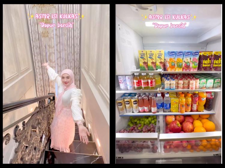 Intip Momen Crazy Rich Aceh Shella Saukia Saat Penuhi Isi Kulkas Dapur!