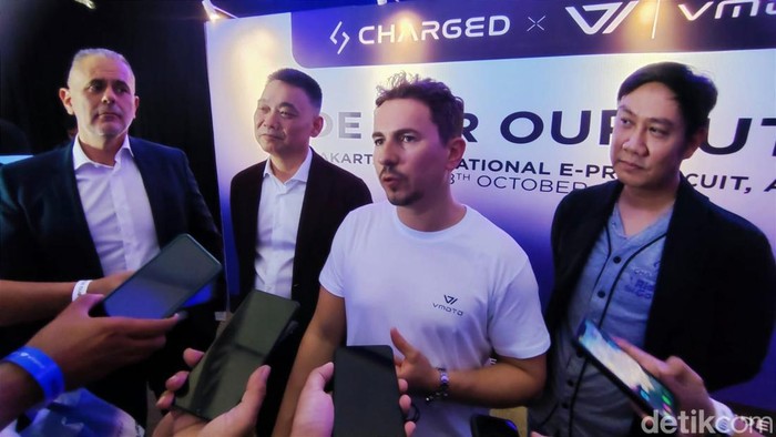 Jorge Lorenzo di Jakarta.