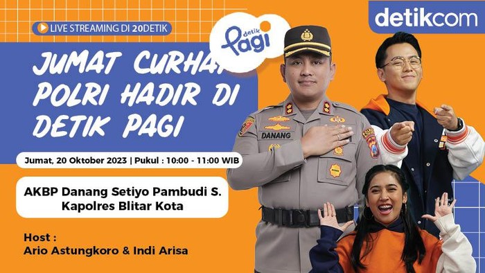 Jumat Curhat detikPagi Kapolres Blitar Kota AKBP Danang Setiyo