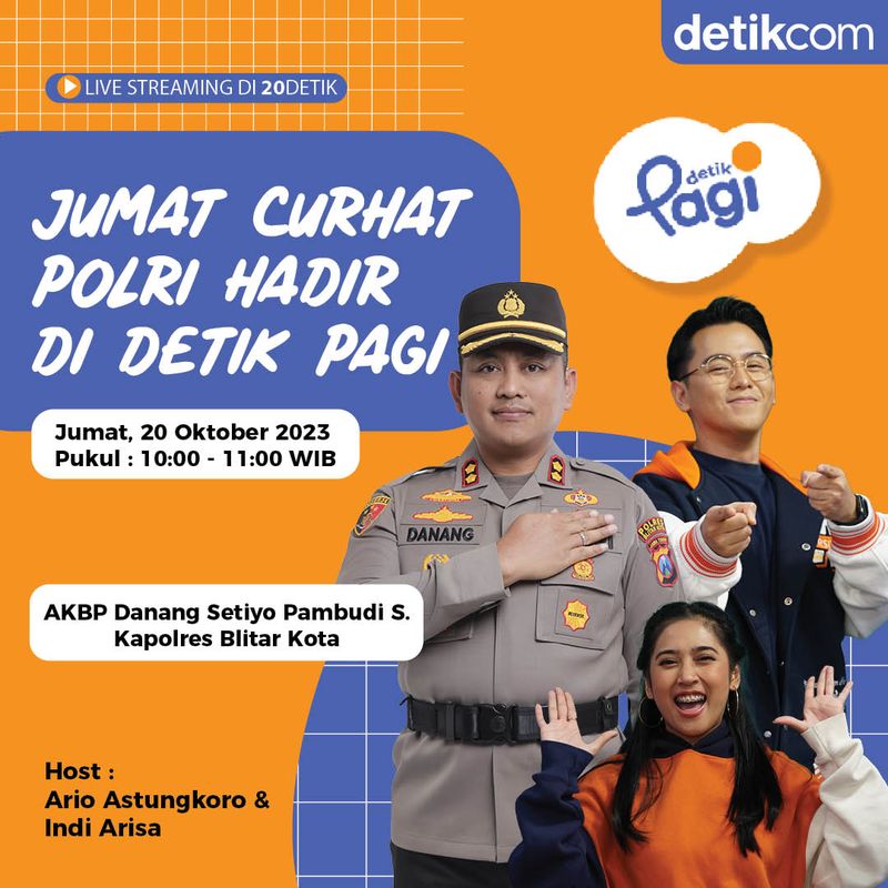 Jumat Curhat detikPagi Kapolres Blitar Kota AKBP Danang Setiyo