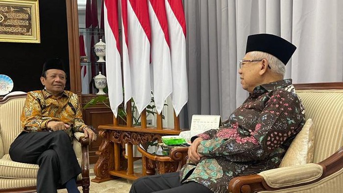 Mahfud Md temui Maruf Amin