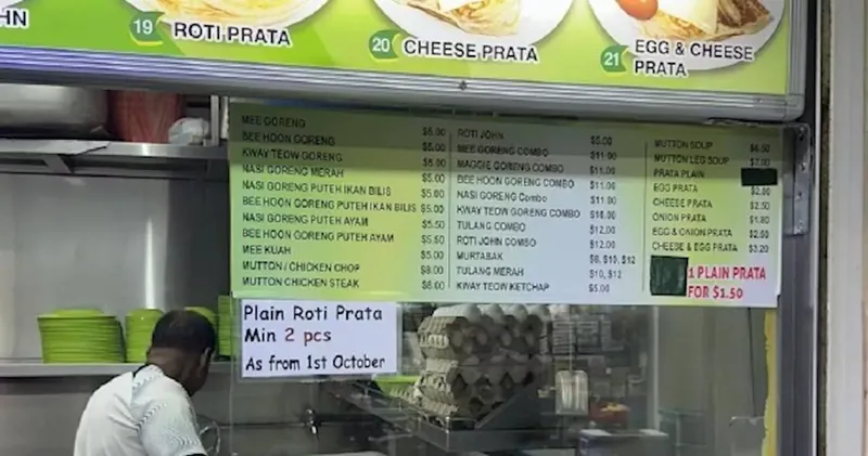 Pembeli ngeluh harga roti prata kemahalan