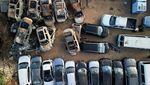 Penampakan Kuburan Mobil Korban Perang di Sderot Israel