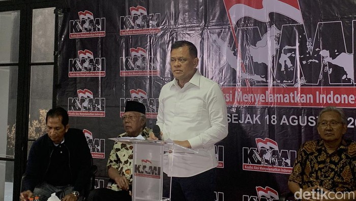 Presidium KAMI sekaligus eks Panglima TNI Gatot Nurmantyo (Mulia Budi/detikcom)