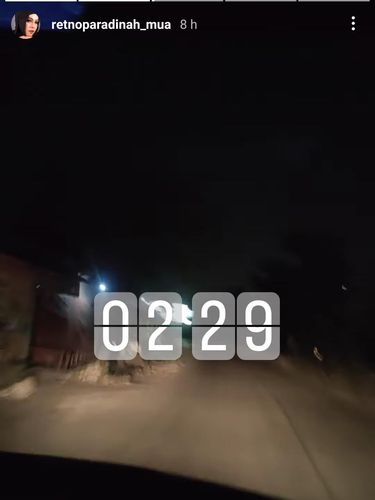 Situasi jalan yang dilewati istri Zul Zivilia saat berangkat kerja subuh.