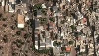 Tampak satelit foto sebelum RS dibom. Maxar/Reuters.  