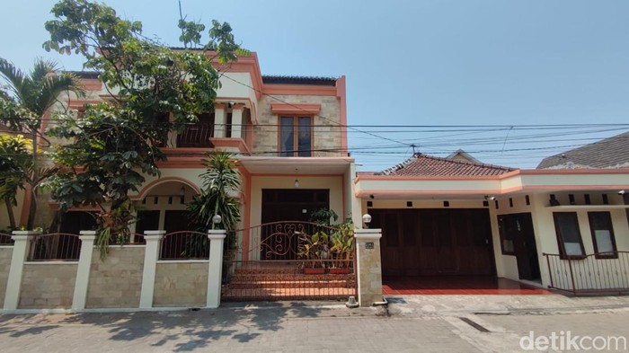 Rumah Mahfud Md di Maguwoharjo, Depok, Sleman, Rabu (18/10/2023).