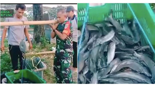 Sertu Munadi bikin keramba apung di Cibitung