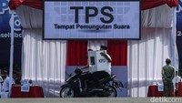 Simulasi dilakukan untuk mengantisipasi gangguan keamanan dan ketertiban masyarakat selama rangkaian Pemilu 2024. 