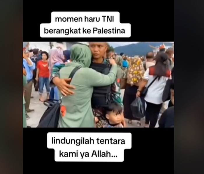 Tangkapan layar video yang diunggah oleh akun TikTok @green_force90