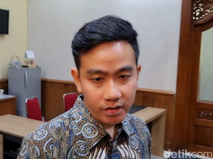 Walikota Solo Gibran Rakabuming Raka di Balai Kota Solo, Rabu (18/10/2023).