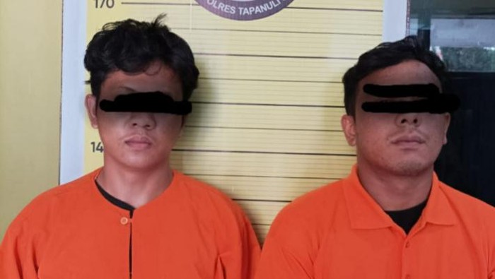 2 pria yang bawa narkoba di Taput ditangkap polisi. (Istimewa)