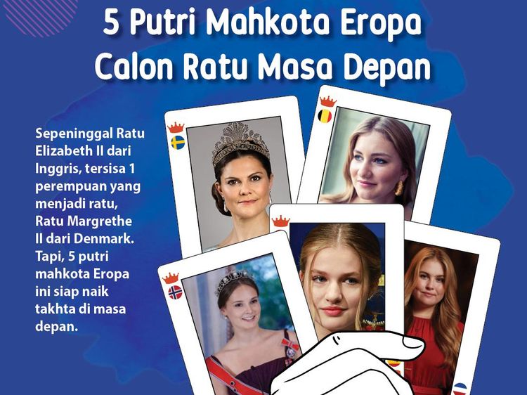 Infografis: 5 Putri Mahkota Eropa Calon Ratu Masa Depan