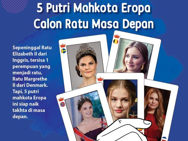 Infografis: 5 Putri Mahkota Eropa Calon Ratu Masa Depan
