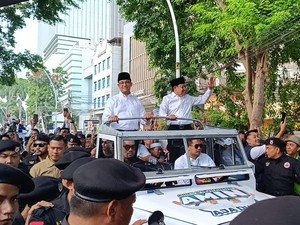 Suara Anies Bergetar Menahan Tangis Saat Berpidato di NasDem