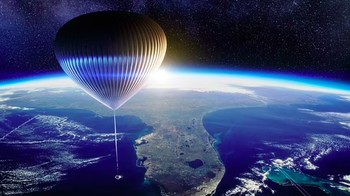 Dalam promosi terbarunya, Space Perspective mengatakan toilet akan menampilkan warna yang lembut dan menenangkan, ada tanaman hidup, pemandangan lewat jendela yang menakjubkan, dan lanskap yang unik. Foto: Space Perspective