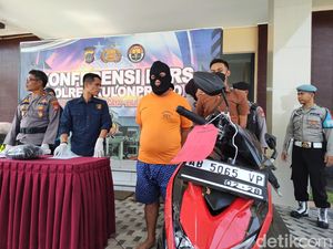 Apes! Maling Motor di Wates Tertangkap gegara Nabrak Saat Kabur